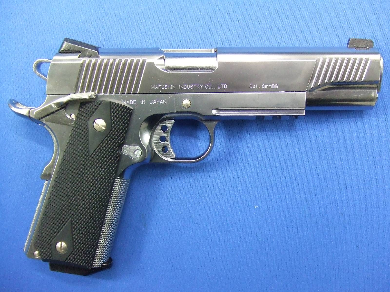 M1911-A1 オペレーター サテーナシルバー 8mmBB ブローバック　　 |  マルシン